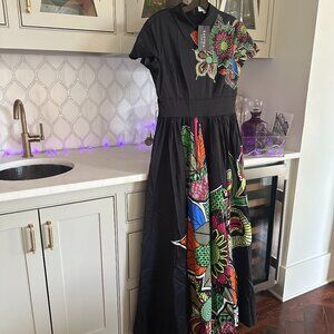 Rahyma Black Floral Maxi Dress- NWT-Size S